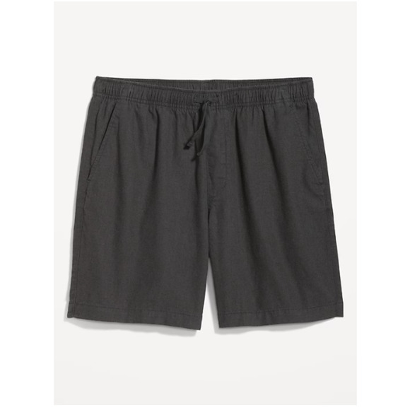 Old Navy Men Linen-Blend Jogger Shorts Panther Size XXXL NWT - Picture 1 of 6